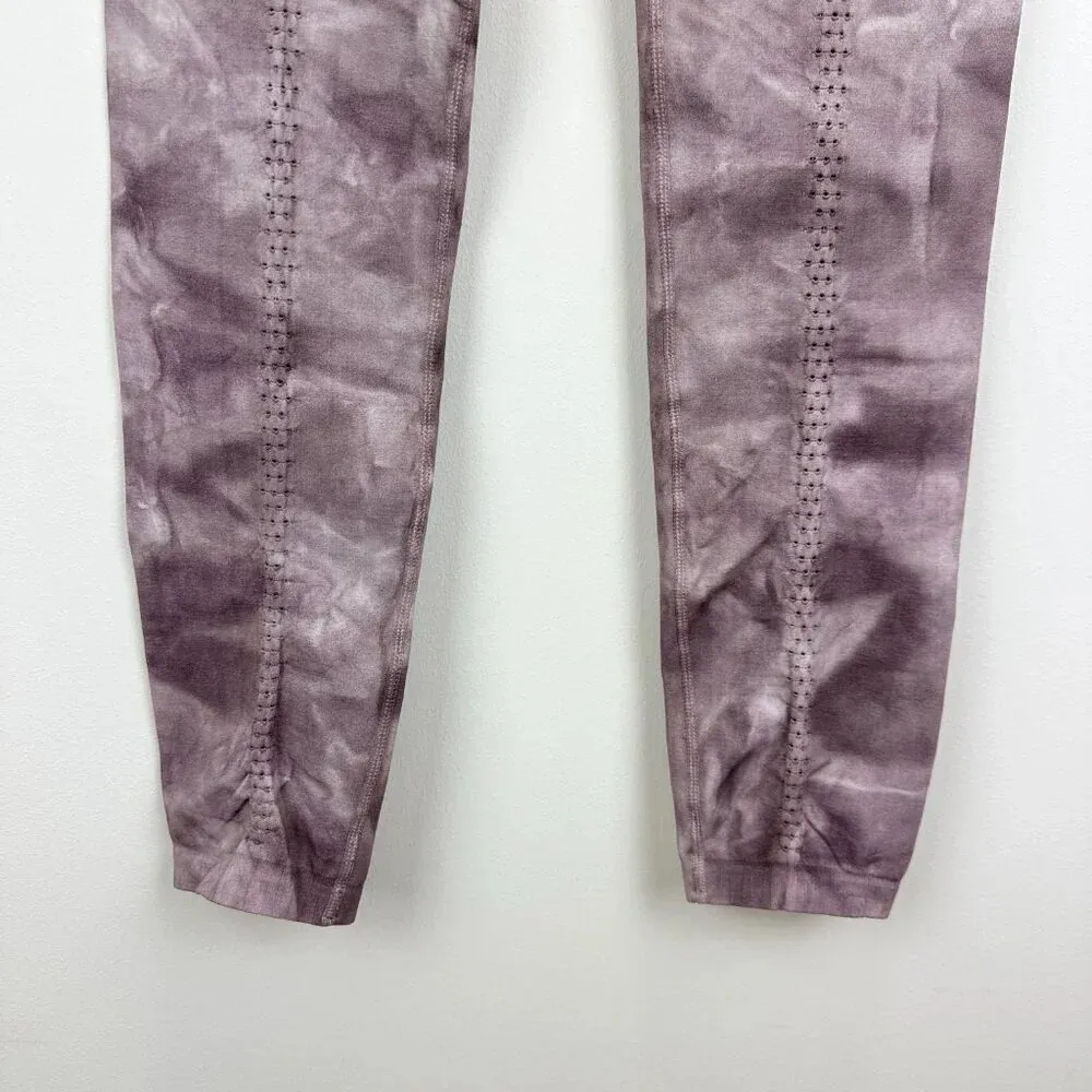 NEW Free People Leggings Good Karma Tie Dye Sugar Plum Purple Medium Large. - Image 5