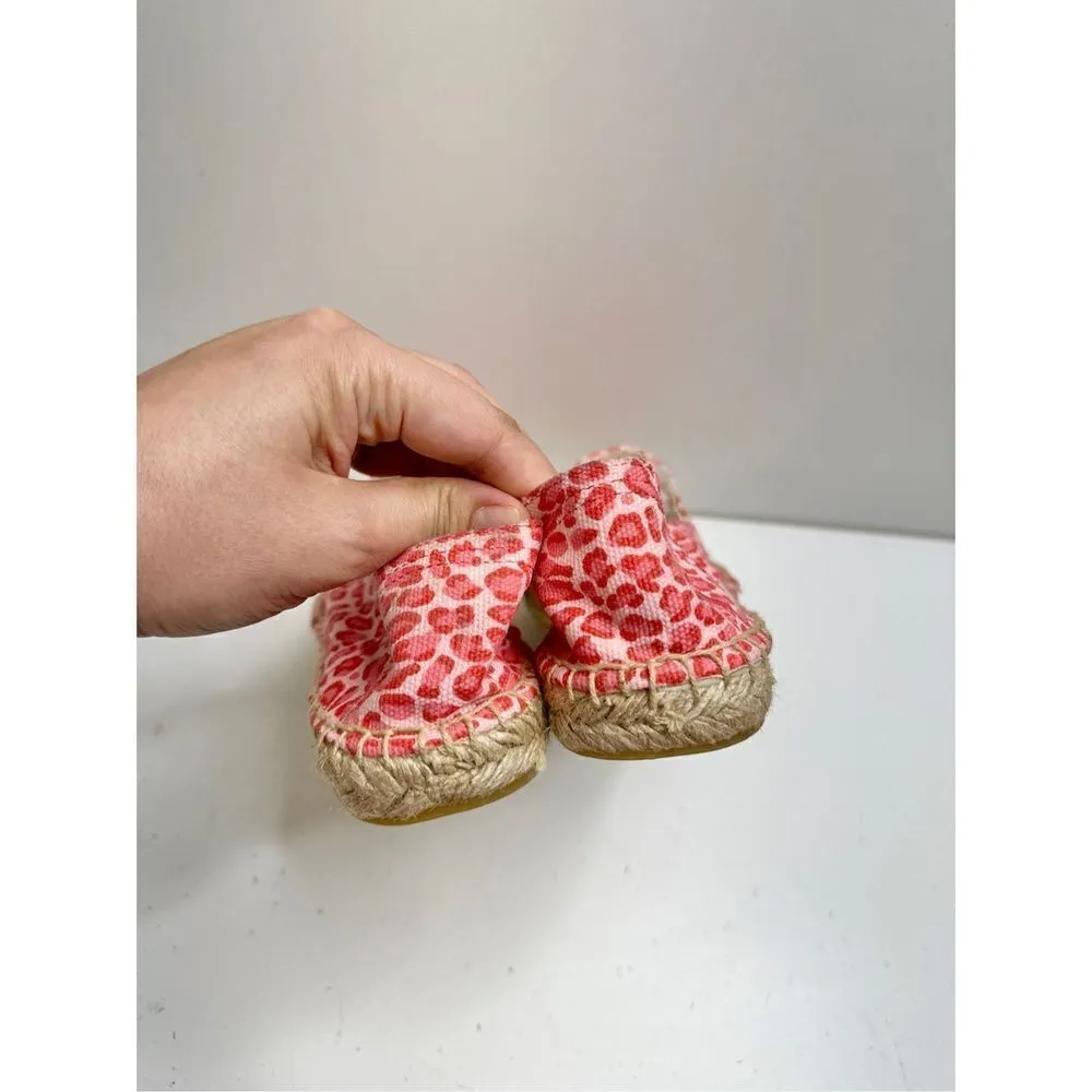 Joules Espadrilles Womens Size 9US Pink Leopard Print Slip On Shelbury Shoes NEW - Image 7