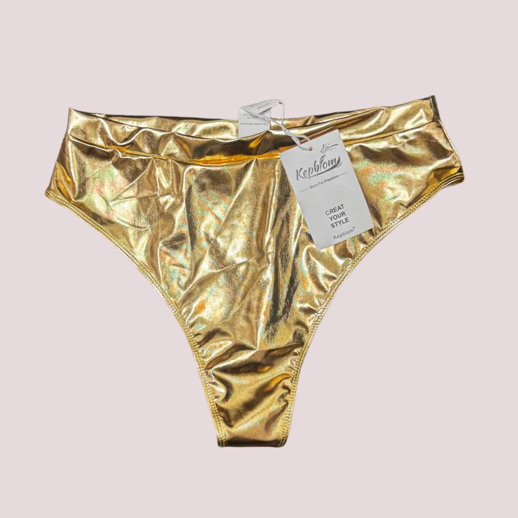 NWT Metallic Gold High - Image 2