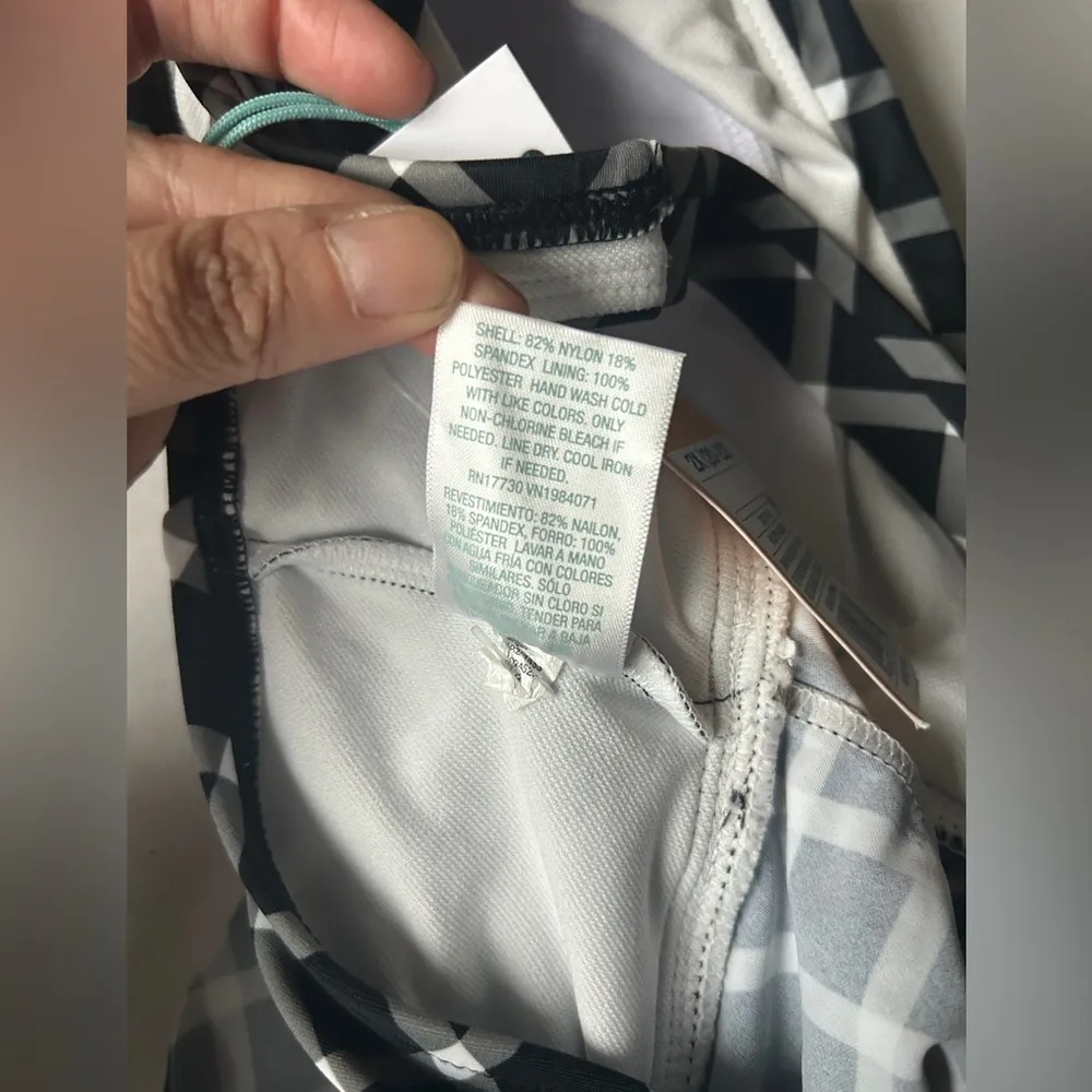 Women’s Cropped Tankini Top Plus Size 2X Gingham - Image 6