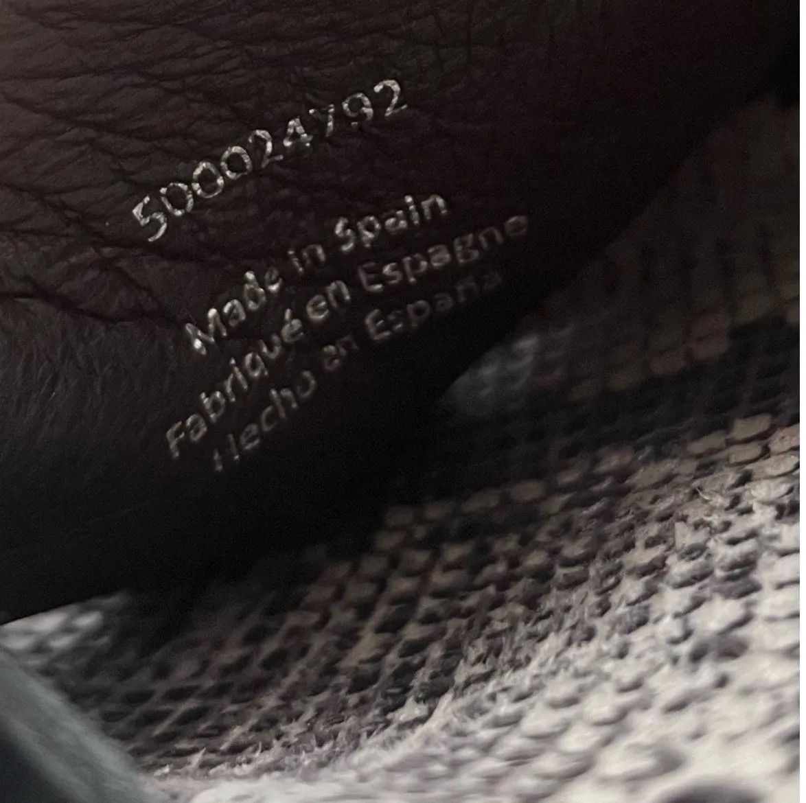 Size 6 Black Leather Animal Print Platform Sandals - Image 8