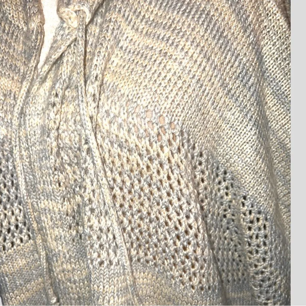 Heather Ed poncho hoodie! Super cute style! Tan Size undefined - Image 11