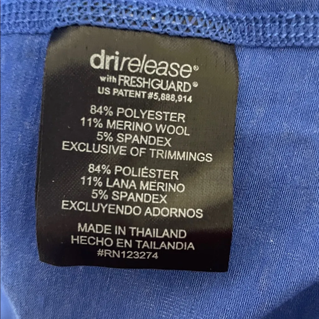 Paradox Blue Merino Blend Pullover Medium - Image 5