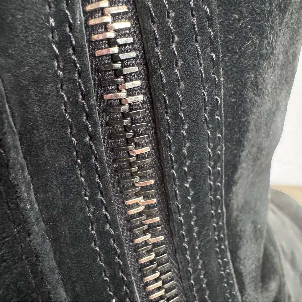 UGG Australia Mayfaire 5116 Sherpa Side Zipper Boots Size 6 in‎ Black Suede - Image 6