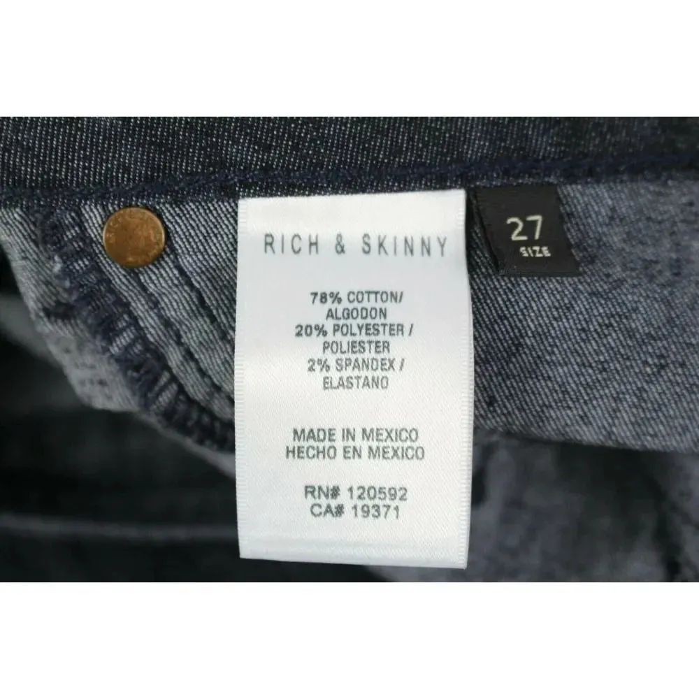 Rich & Skinny Medium Wash Skinny Jeans Size 27 - Image 8