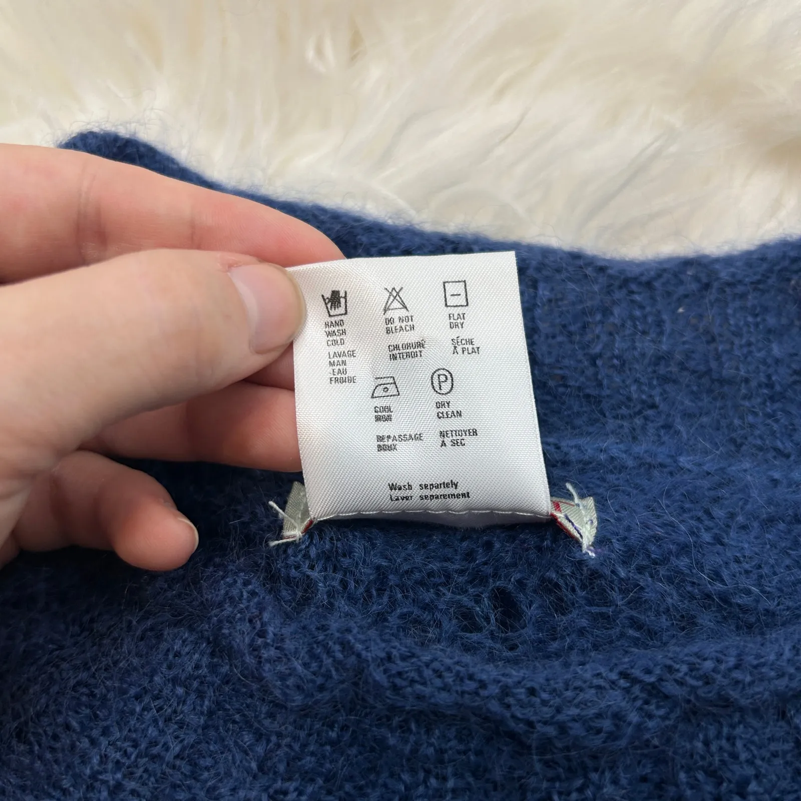 ESPRIT Vintage Y2K Knit Sweater Dress Womens Small Mohair Winter Retro Tunic - Image 7