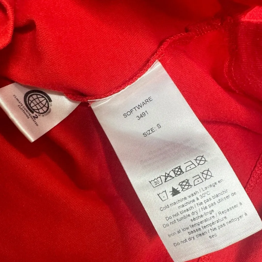 GANNI Red Logo Graphic T-Shirt Women’s Small - Image 8