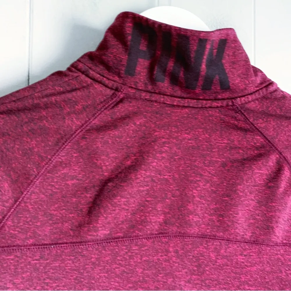 PINK Victoria's Secret 1/4 Zip Fleece Pullover Sweatshirt S - Image 4