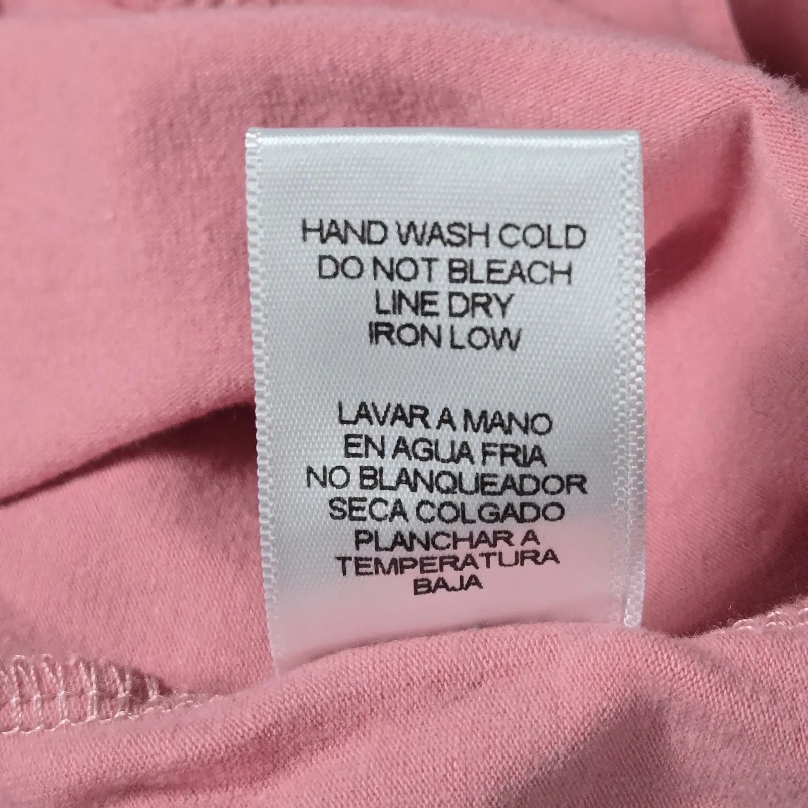 AFTER MARKET Pink Ruffle Front T Shirt Made in USA Cotton Blend Top Size M - Image 5