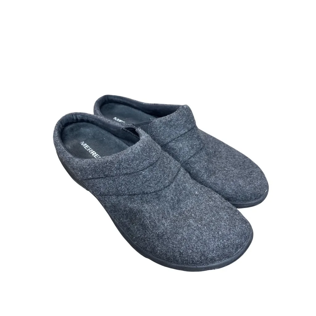 Merrell womans gray wool moc slip on casual shoes sz 8B SKU 9616 - Image 10