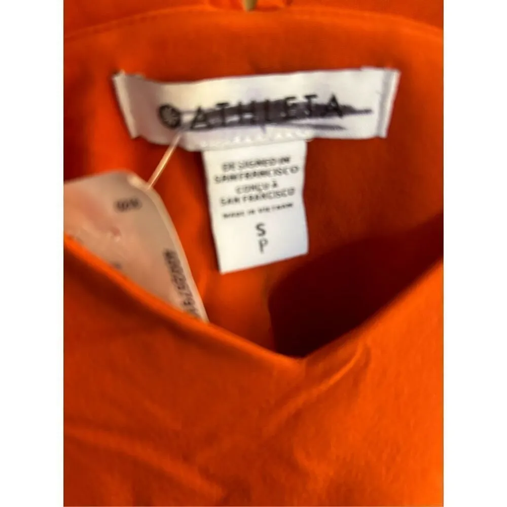 NEW Orange ATHLETA Savannah Strap Mini Dress Small - Image 4
