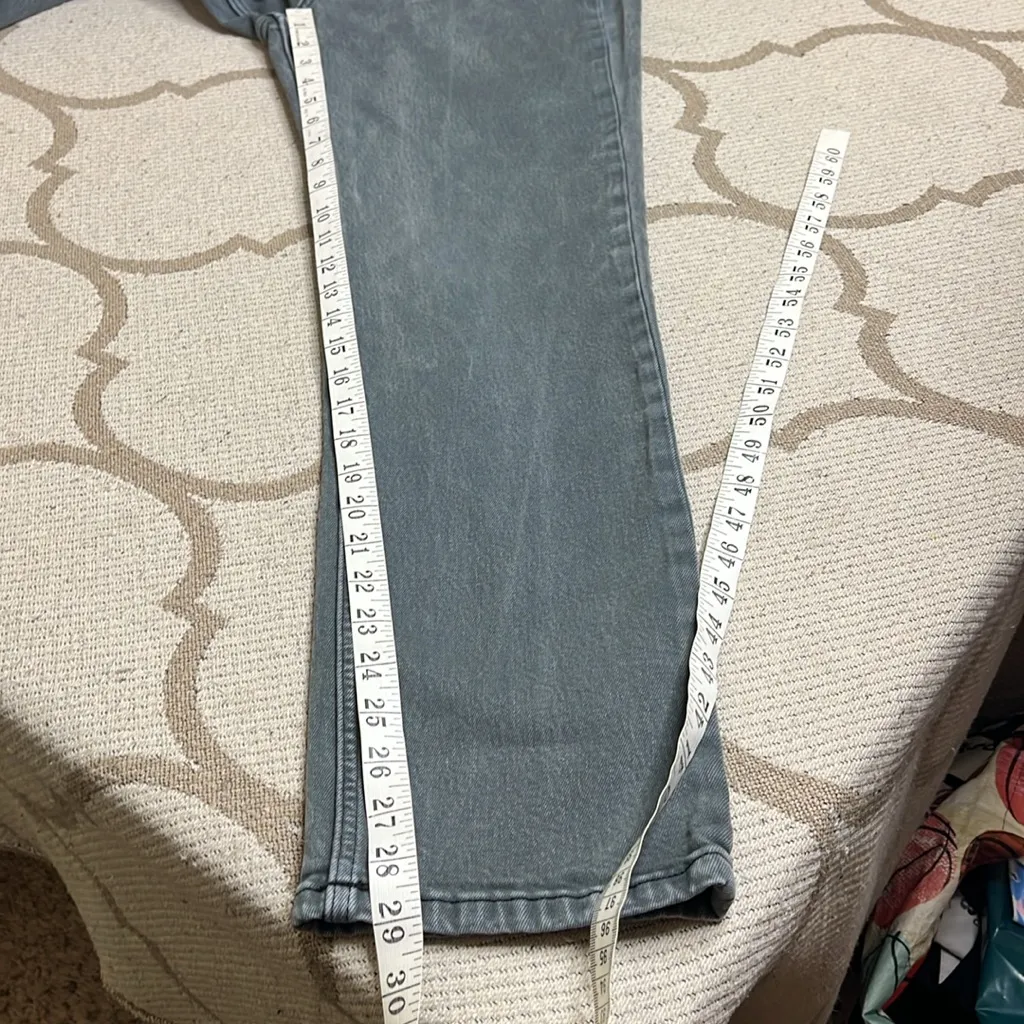 Everlane The Way High Slim organic cotton gray denim jeans, size 28 short - Image 5