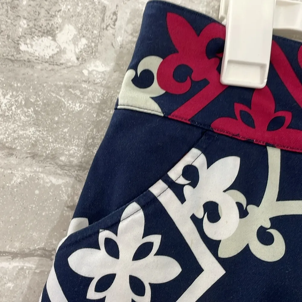 Lija Navy Print Golf Skort Blue Size 12 - Image 3
