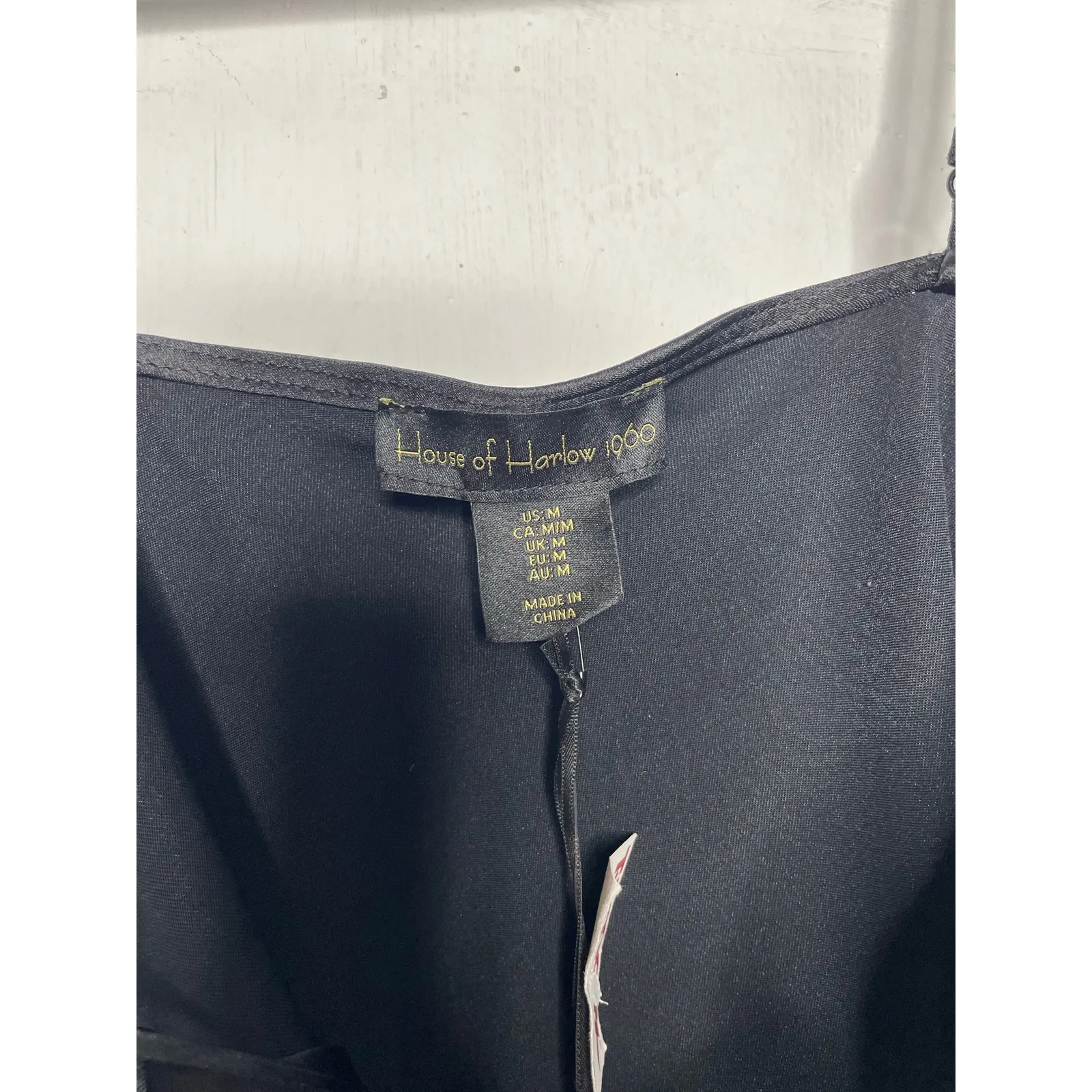 NEW House of Harlow 1960 Satin Cowl Neck Bodysuit Size Medium - Image 4