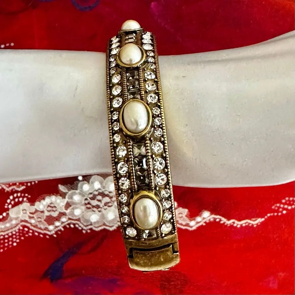 Heidi Daus Faux Pearl & Crystal Gold - Image 2