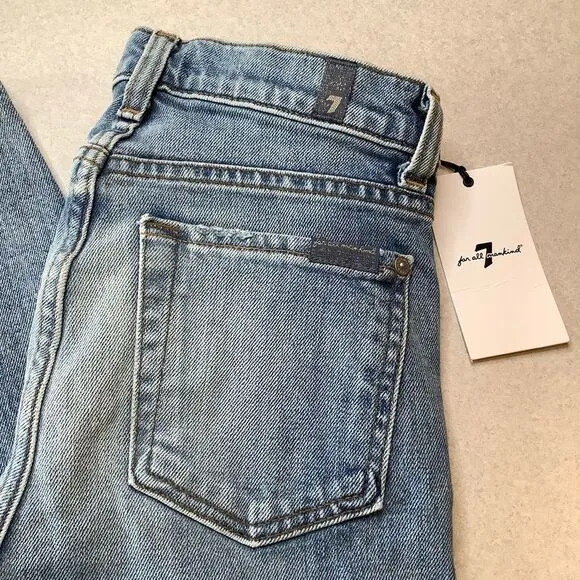 7 For All Mankind‎ Jean 23 Asymmetrical Skinny NWT - Image 6