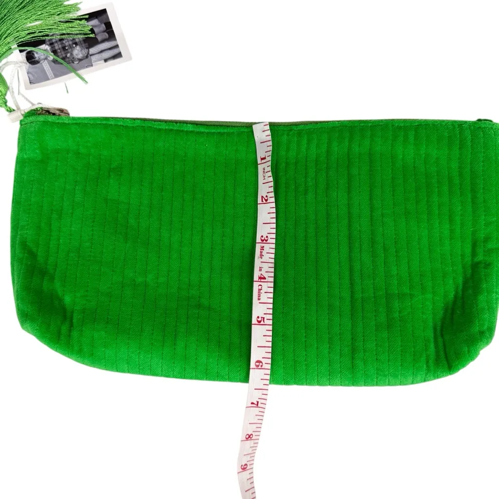 Quilted Koala Quilted Velvet Hold Me Clutch Electric Green New NWT Green - Image 9