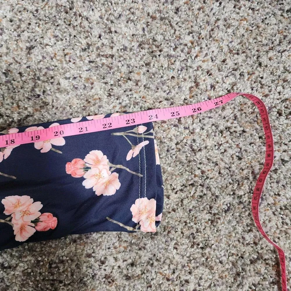 NWT Beyond This Plane Womens Plus Size 3XL Blue Pink Floral Top Long Sleeve - Image 8