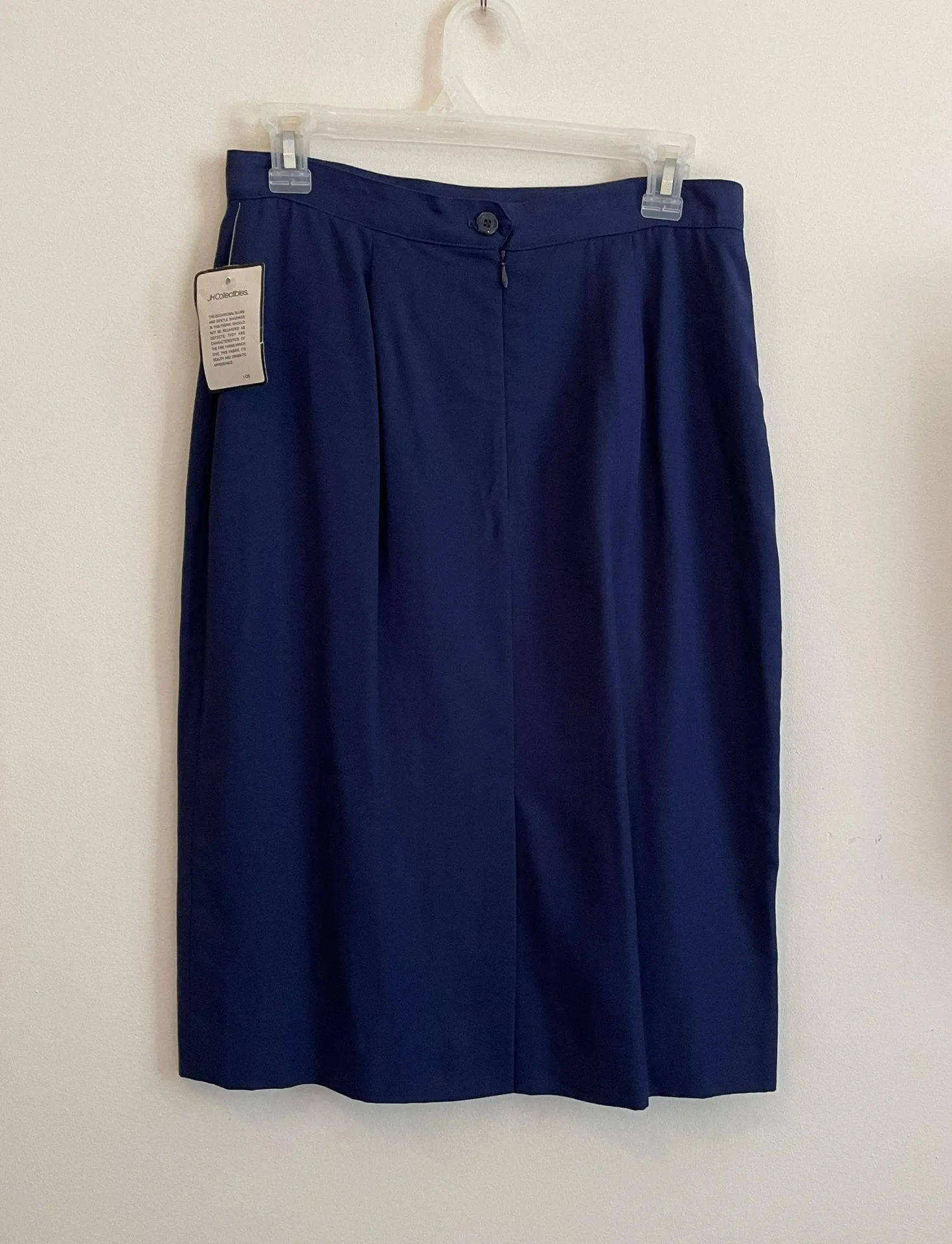 JH Collectibles dead stock rayon linen pencil skirt blue Women’s size 0 small - Image 2