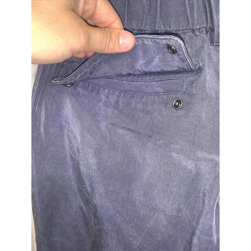 Womens Size 0 Patagonia Twill Joggers Blue EUC - Image 5