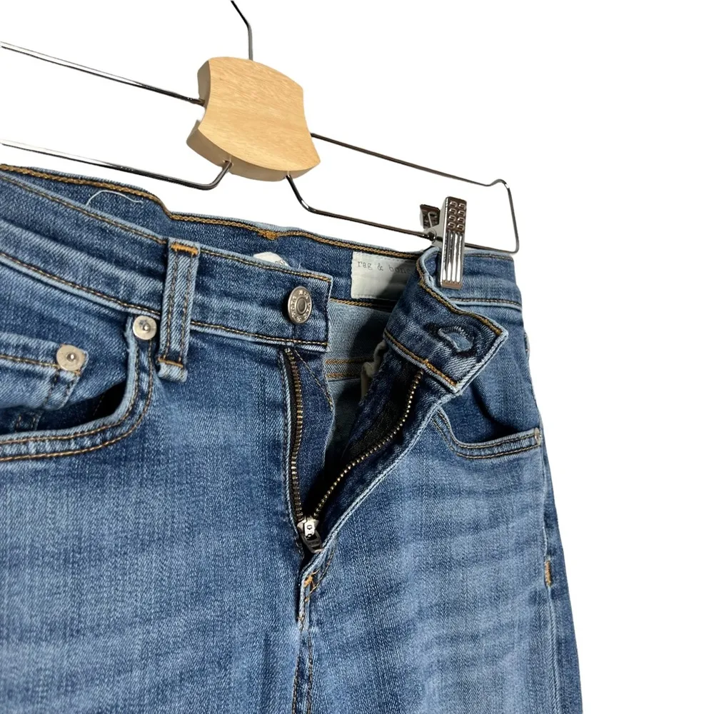 Rag & Bone High Rise Skinny Leg Jeans in Color Sloane - Image 3