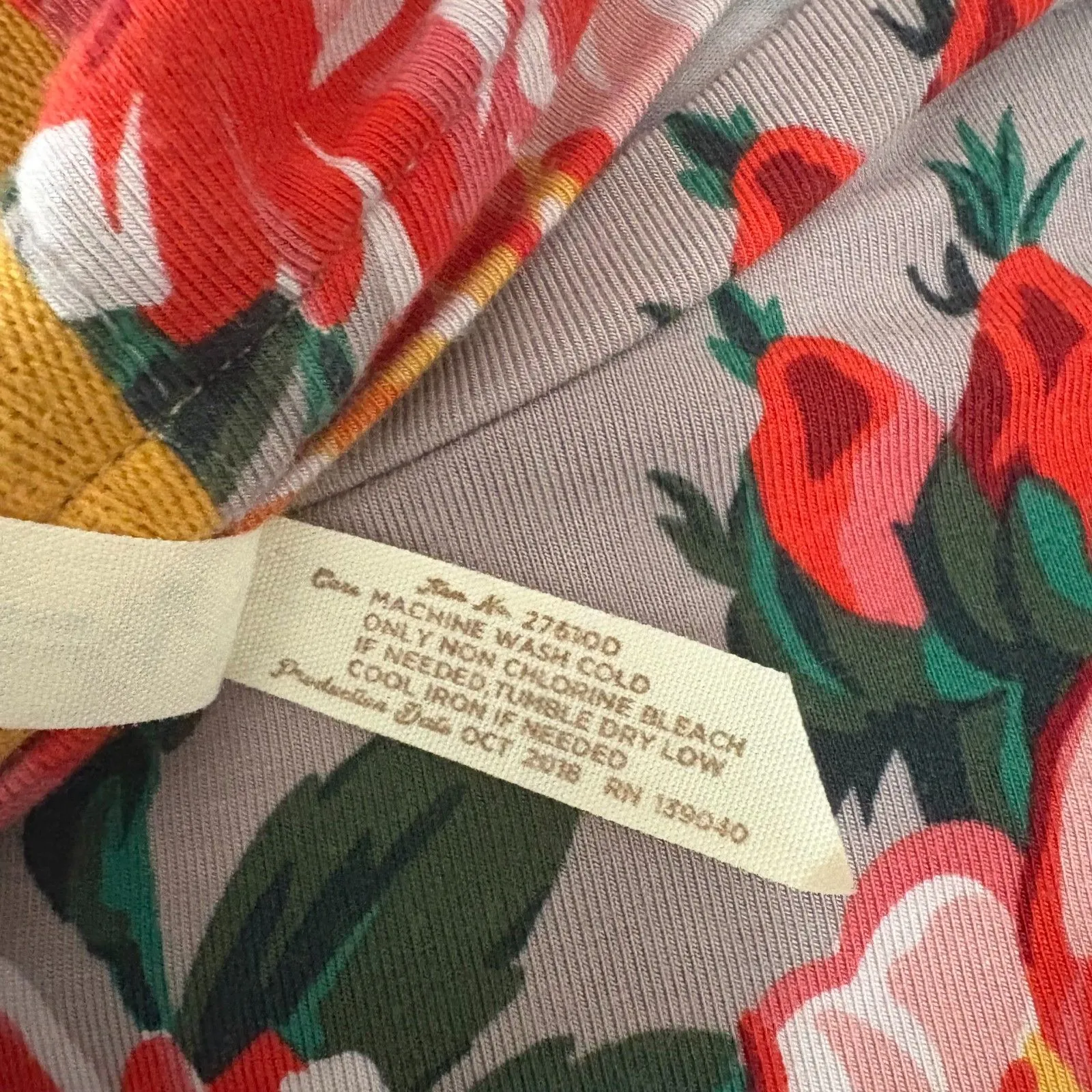 Matilda Jane Say I'm a Dreamer Floral Swing‎ Dress Gray Long Sleeve Size Large - Image 6