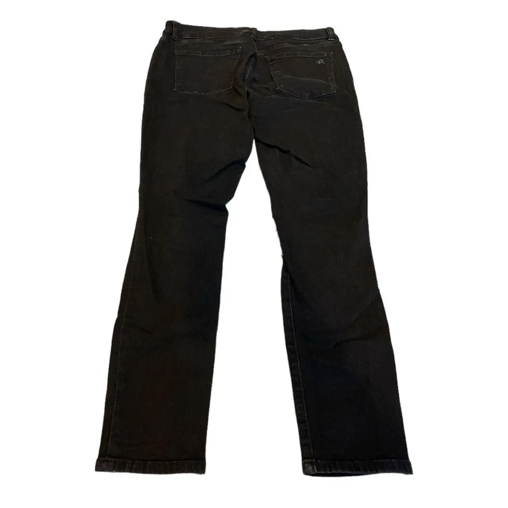 Dl1961 Emma Power Leggings Skinny Distressed Jeans Black Size 29 - Image 2