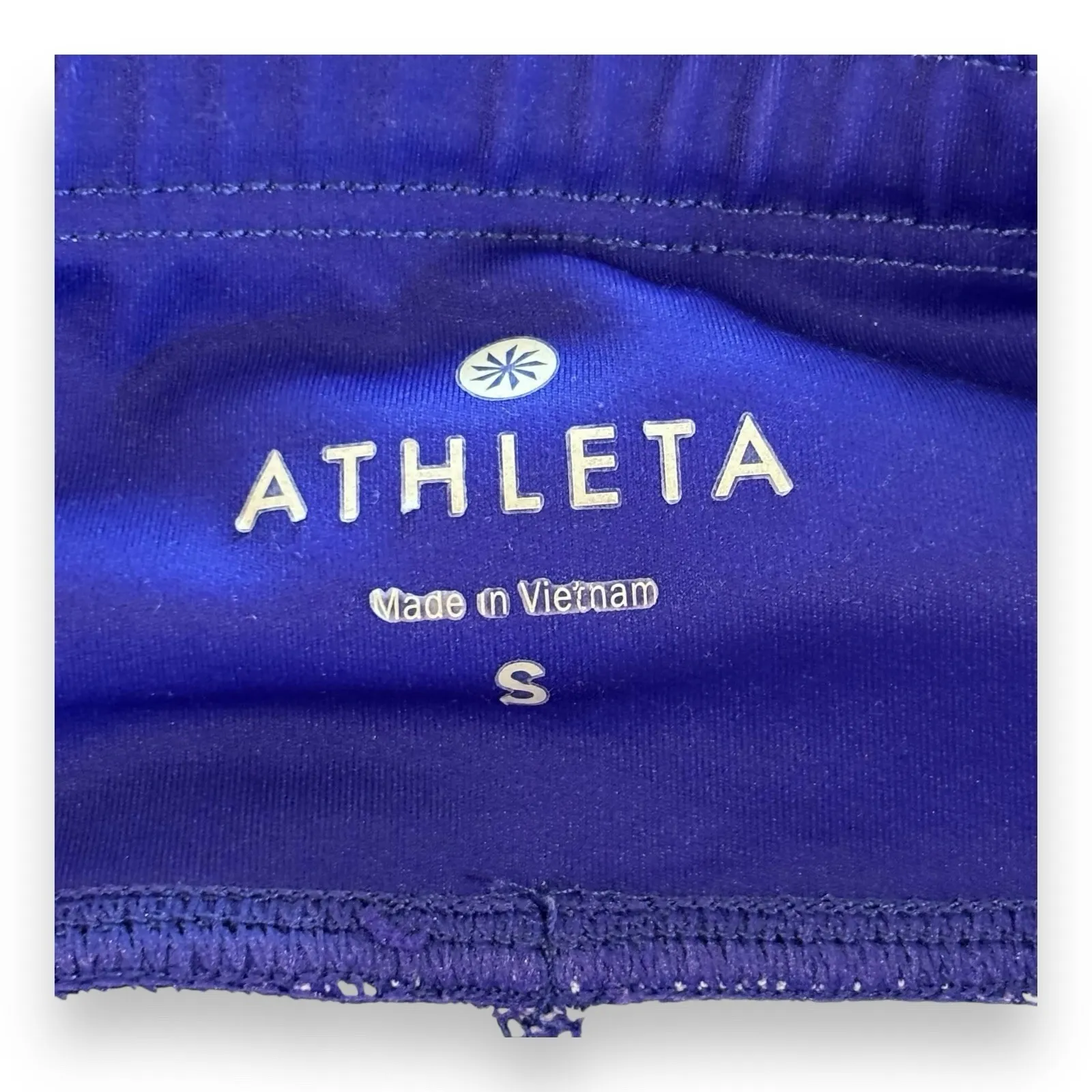 Athleta Stripe Fade Sonar Capri Cropped Women's S Vibrant Cobalt Leggings - Image 3