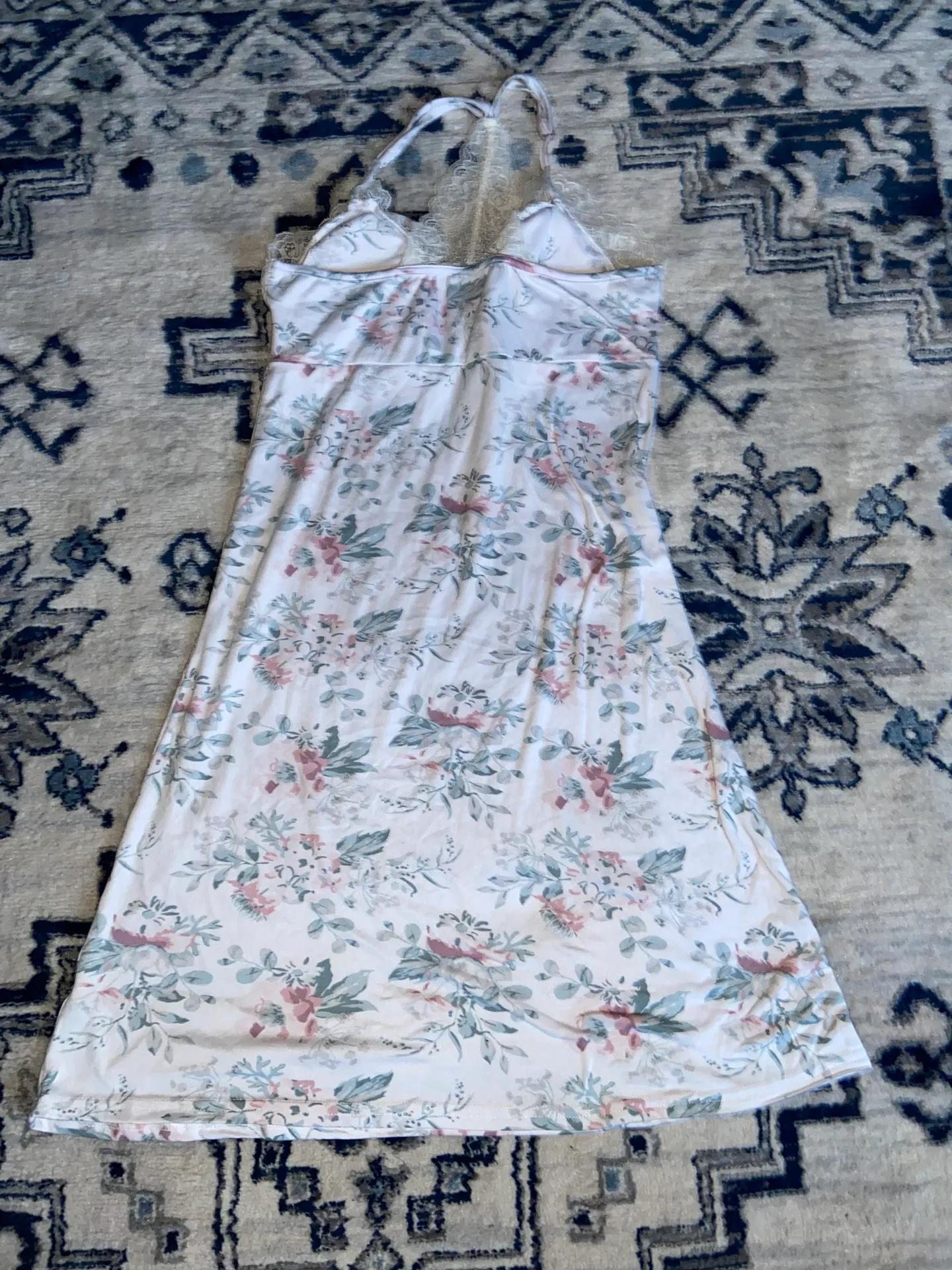 Floral Lacey Nightgown - Image 2