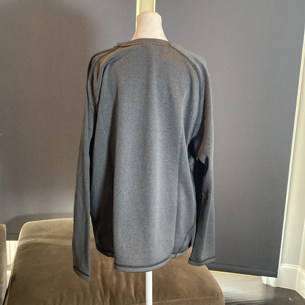 Women’s Xara Gray Fleece Lined Long Sleeve Athletic Sweatshirt Size L NWT Size L - Image 4