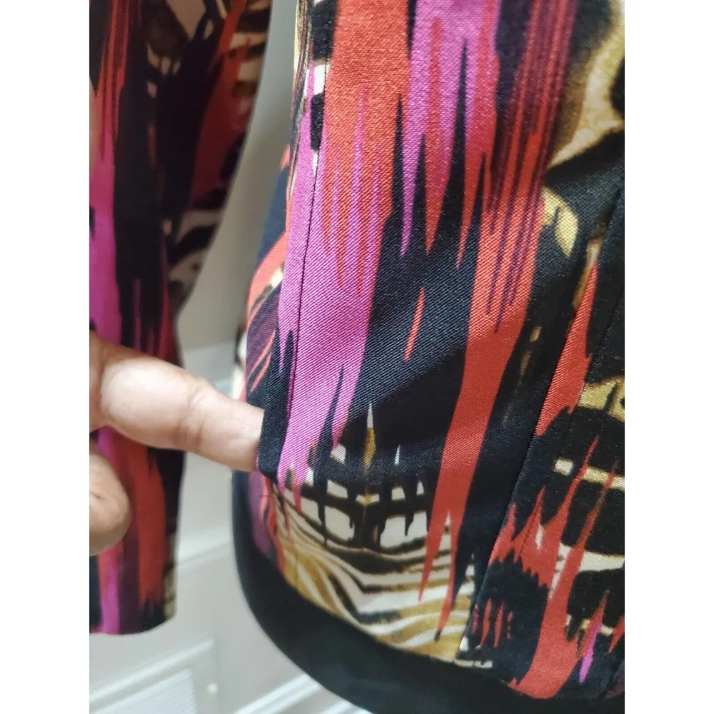 Molly+Max Women Multicolor Polyester Long Sleeve Full Zip Front Casual jacket PS Size undefined - Image 6