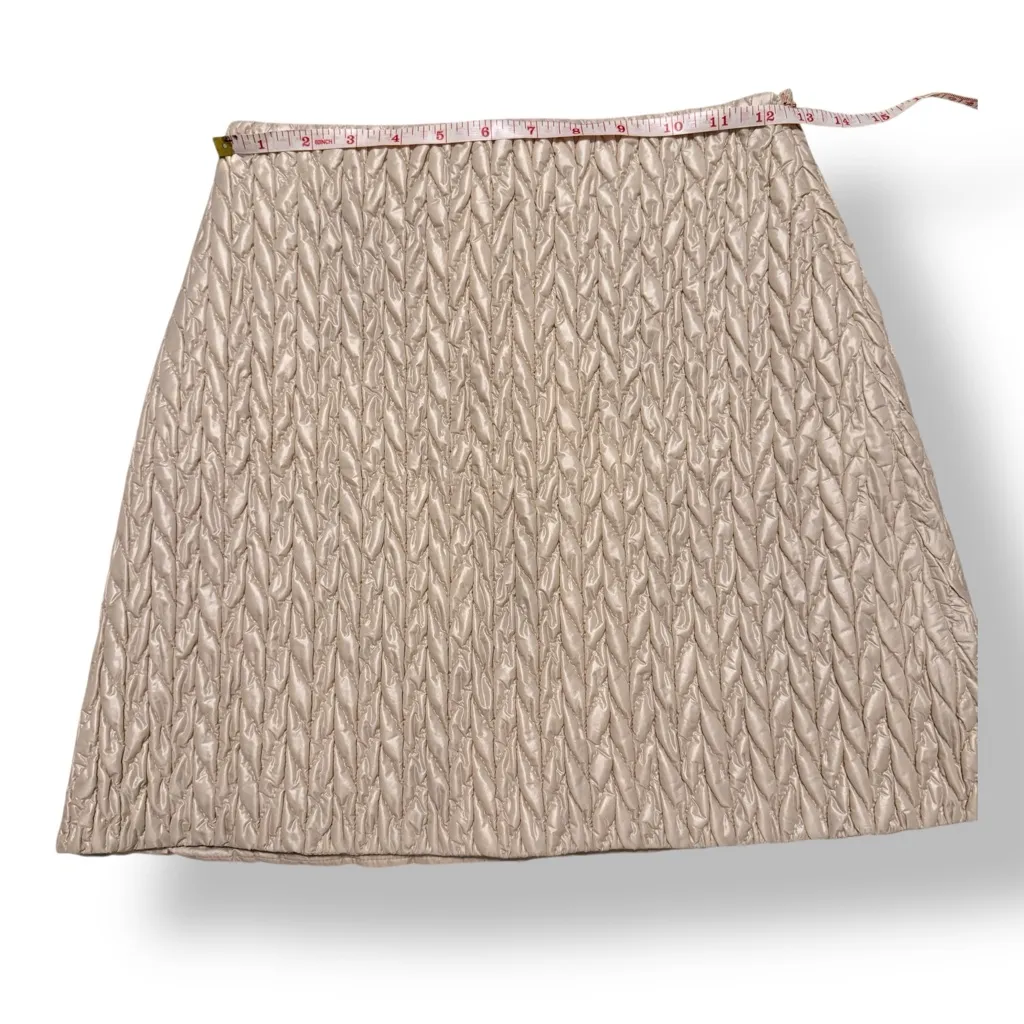 MIU MIU Matelassé Quilted Mini Skirt - Image 6