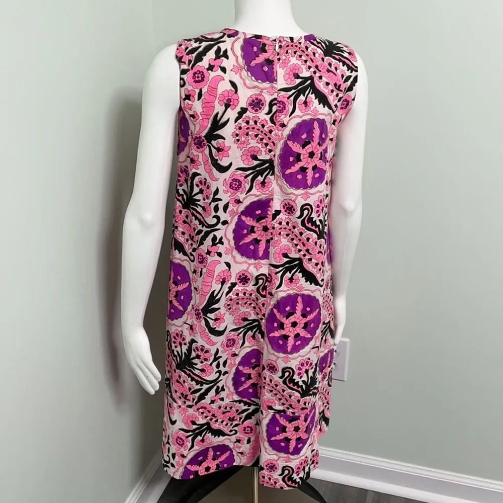 Roberta Roller Rabbit Sleeveless pink & purple dress size small - Image 3