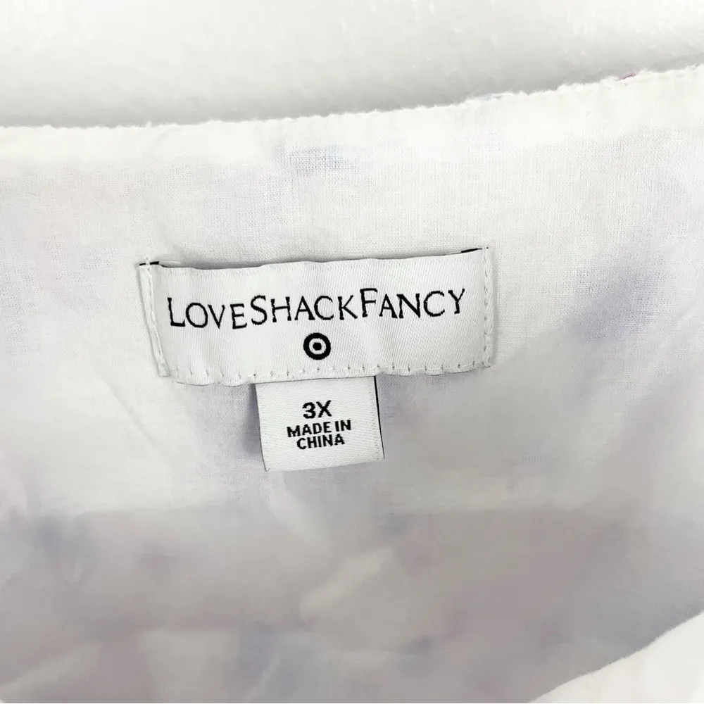 LOVESHACKFANCY x Target Amalie Floral Tiered Ruffle Flounce Neckline Dress 3X - Image 3