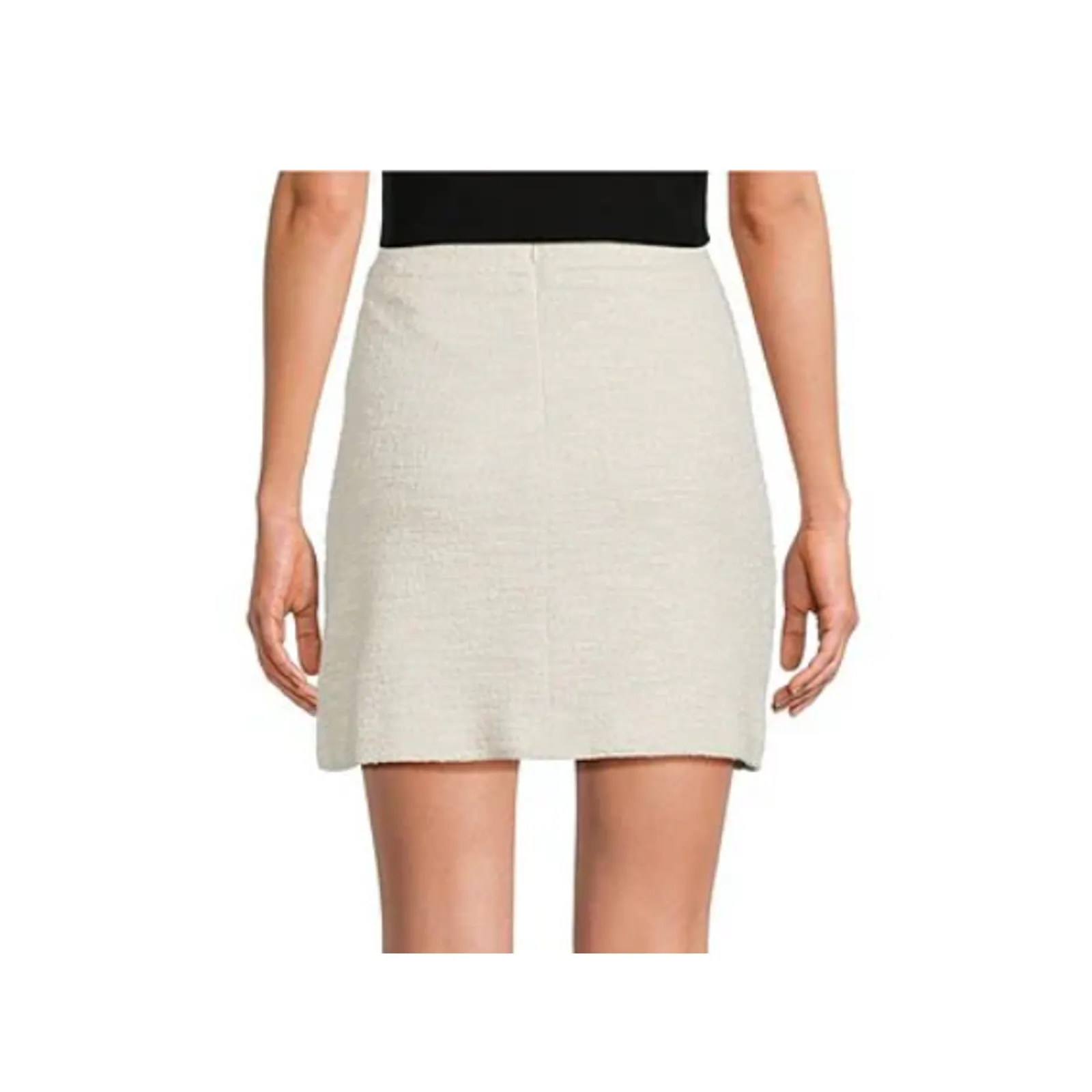 Preston & York Caitlin Knit Tweed A-Line Skirt Ivory  XXL - Image 2