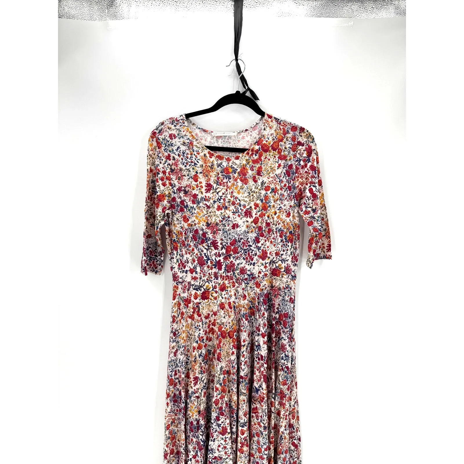 Peruvian Connection Tivoli maxi dress floral print cotton blend bohemian western - Image 3