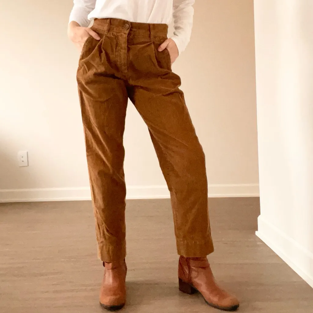 COS Tan Corduroy Trousers - Image 2