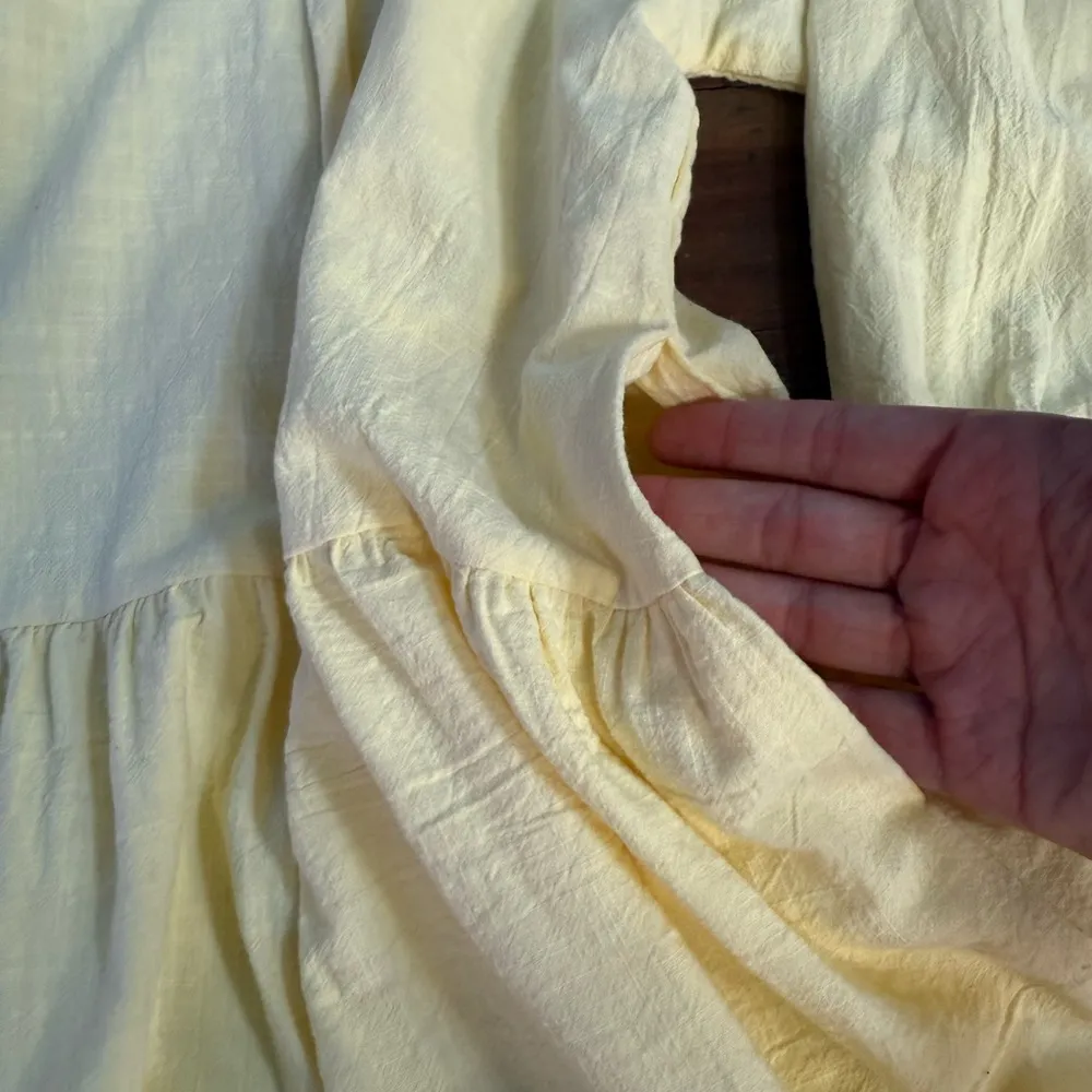 NWT The Lullaby Club Avalon Smock Tiered Dress in Lemon ~ Size L/XL 🧡🍄 Yellow - Image 9