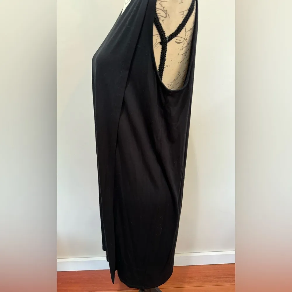 Eileen Fisher Double Front Stretch Viscose Jersey Knit Tank Dress Sz‎ M - Image 2