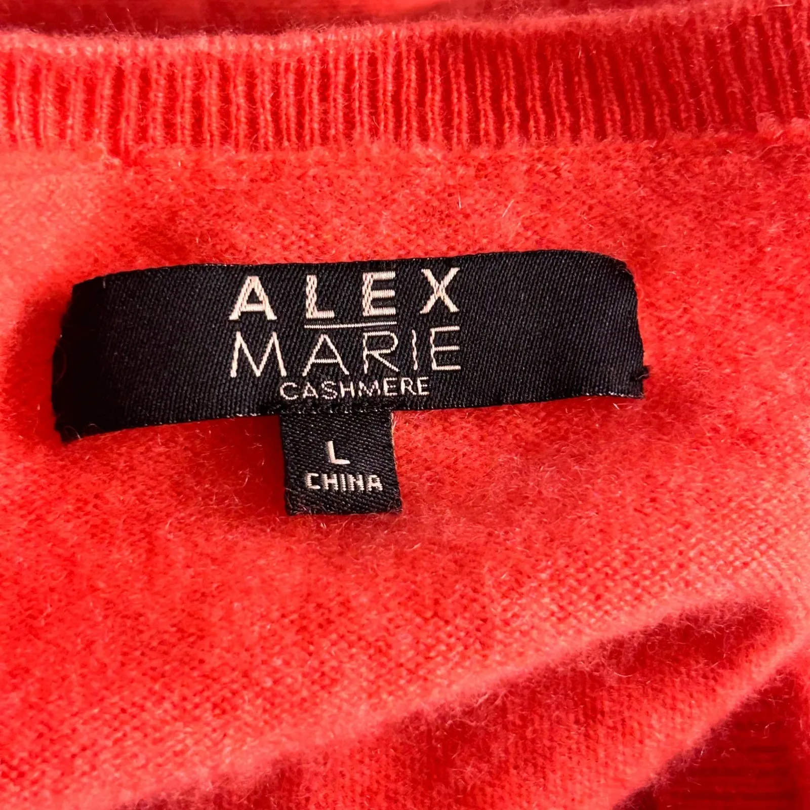 Alex Marie Cashmere Sweater Orange Large - Image 5