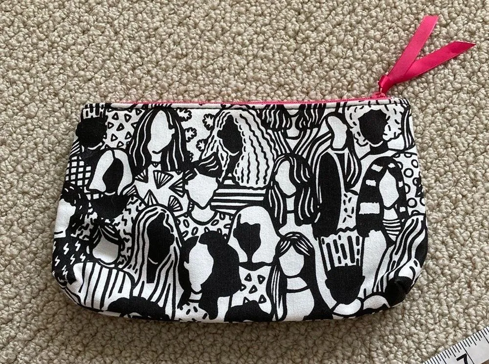 Ipsy x PeWitte Cosmetic Case Women’s Day Month Black White Bag 5.25” x 8.25” - Image 7