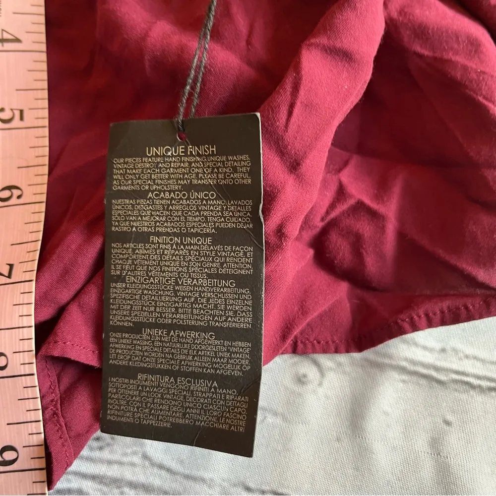 Forever 21 Off Shoulder Aubergine Layered Sleeve Boho Cropped Top Blouse NWT NEW - Image 6