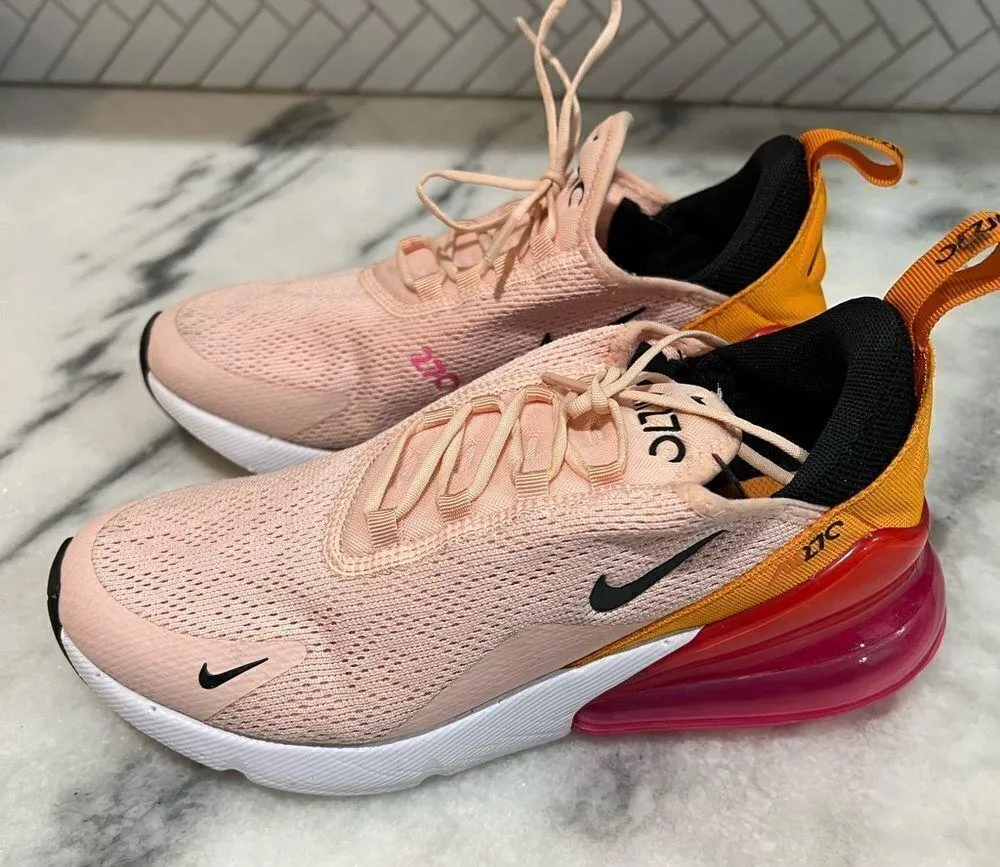 Nike Air Max 270 Washed Coral Black Fuchsia AH6789-603 Womens Size 7 Rare - Image 5
