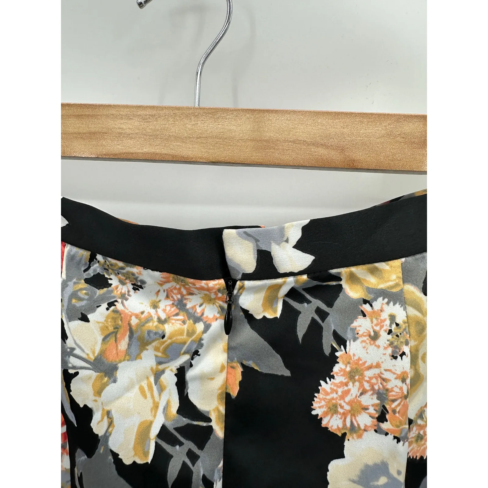 Blondie Nites Womens Black Floral Print Maxi Skirt Size 5 Mermaid Party Wedding - Image 6