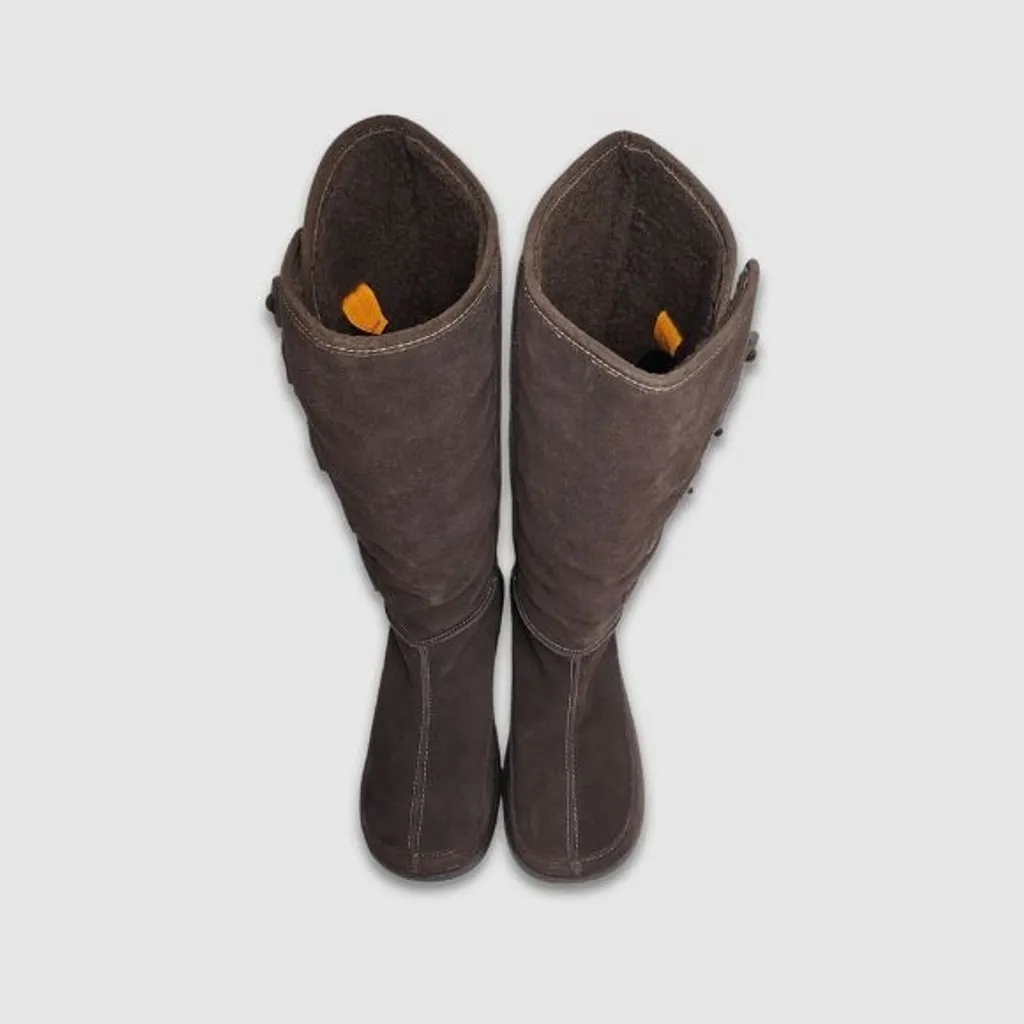 Rocket Dog Toggle Tall Boots Faux Fur Lined Lightweight Suede Brown Size 10 - Image 3