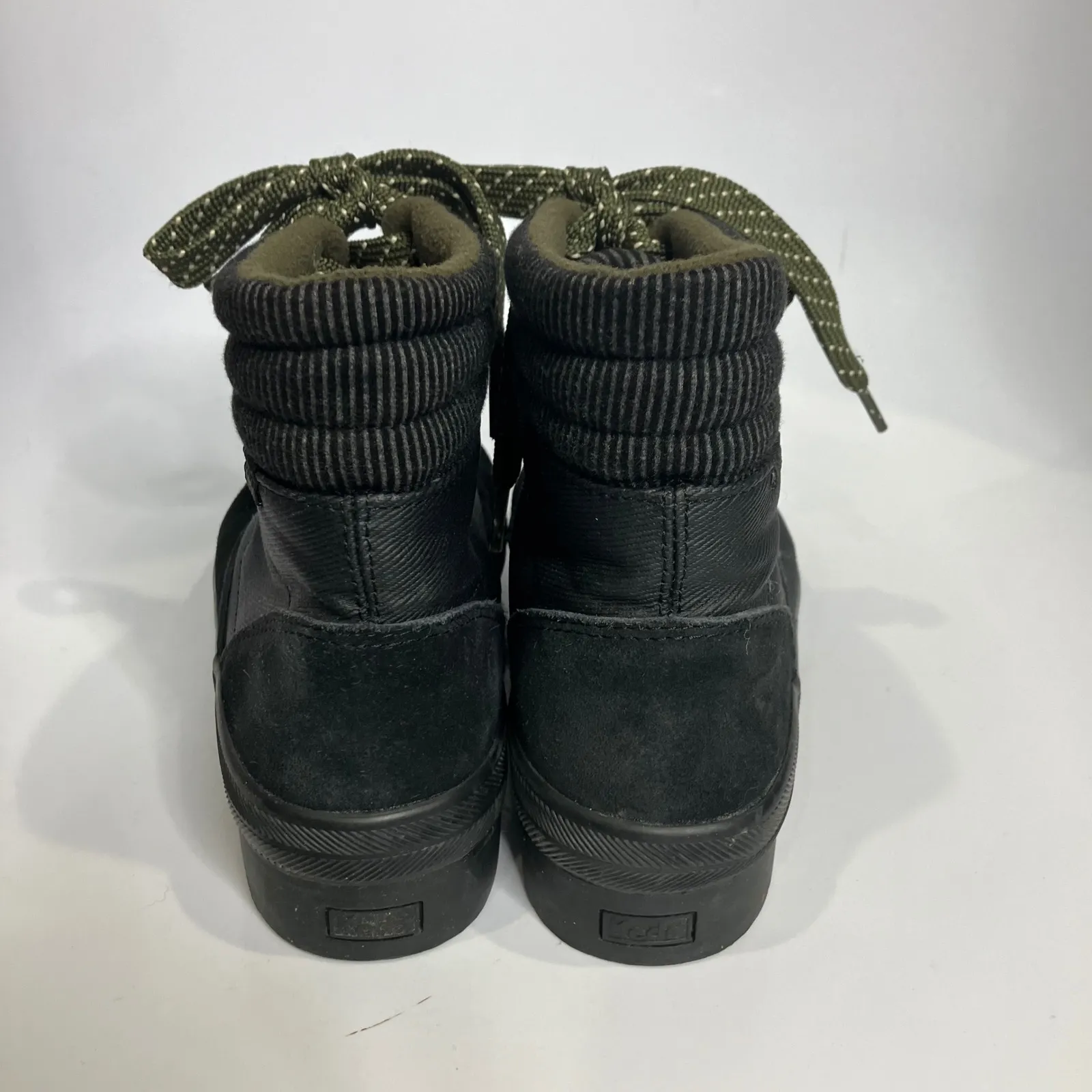 Keds Camp Boot black lace up boots waterproof womens size 9 modern winter casual - Image 5