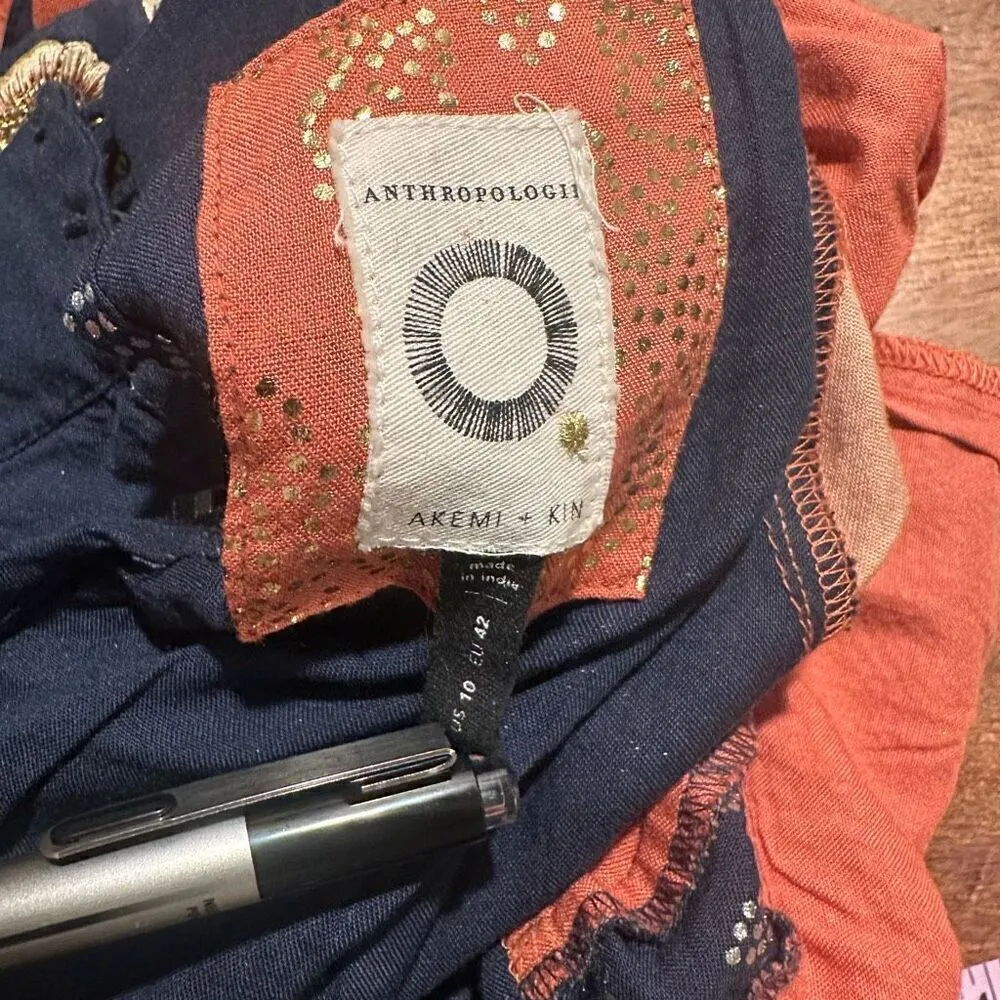 Anthropologie Akemi +Kin Sofia Metallic Jumpsuit - Image 6