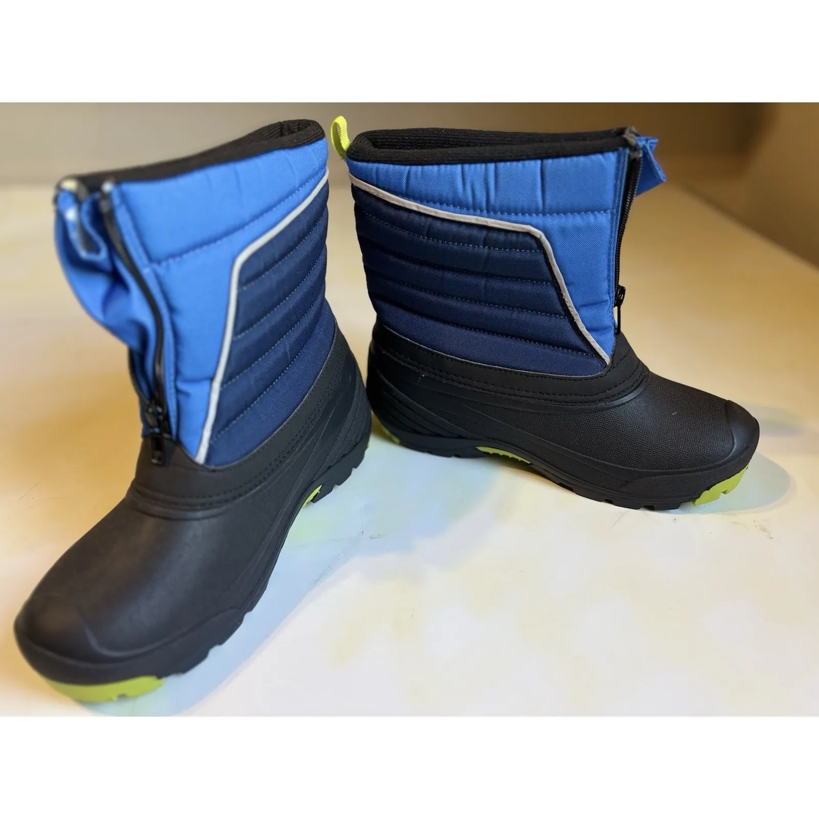 Arctic Shield Snow Boots Womens Size 5 90%+ Heat Retention Zip Up Black/Blue Black - Image 3