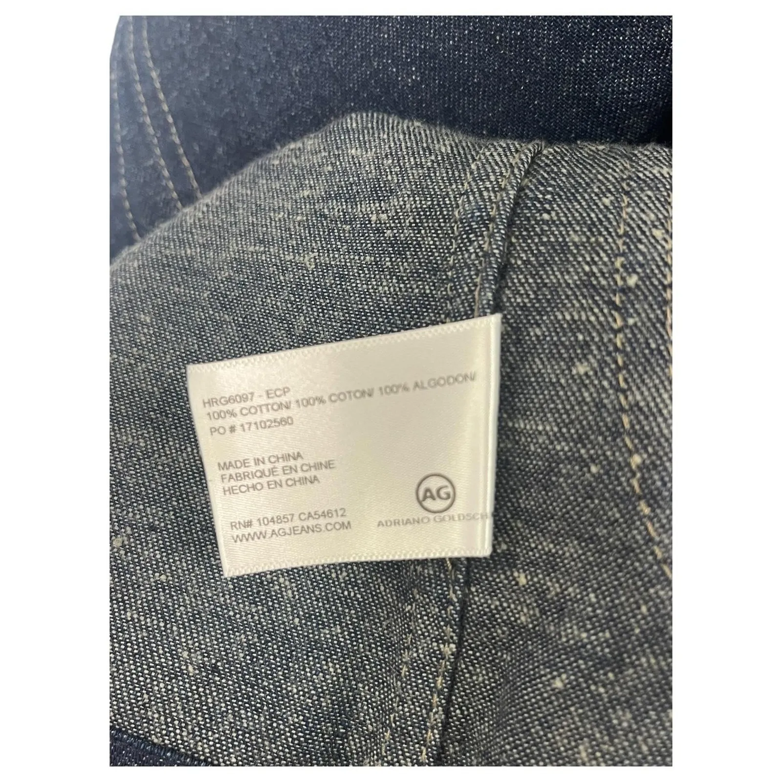 AG Adriano Goldschmied Denim Dress Womens XS Button Front Sleeveless Boho Casual - Image 8