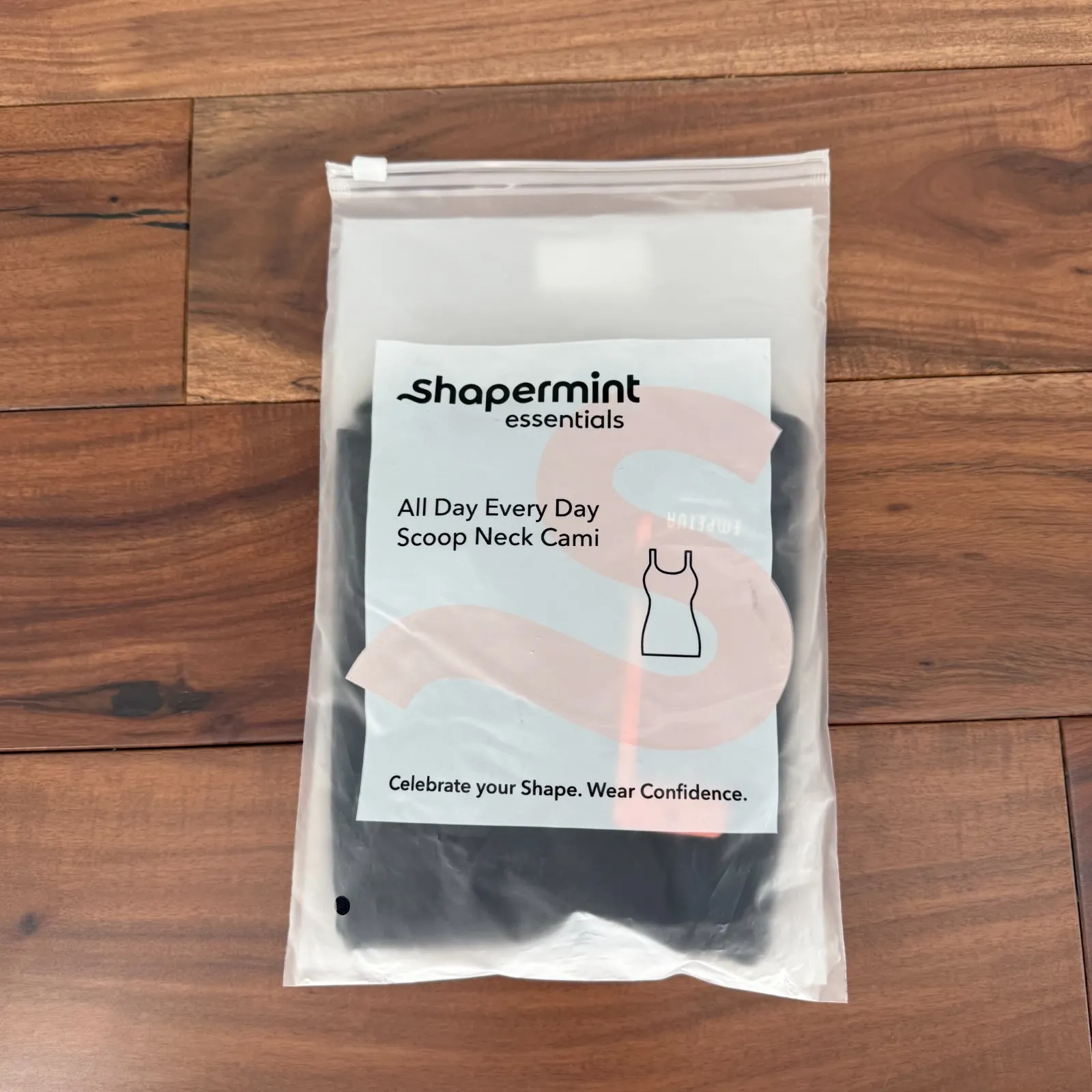 Shapermint Essentials All Day Every Day Scoop Neck Cami Top Womens XL Black - Image 3